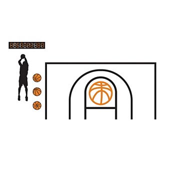 RoomMates Basketball Wall Decals 20 pc Set