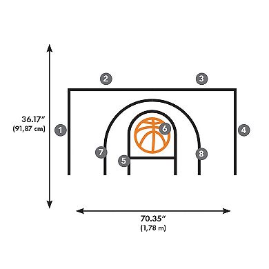 RoomMates Basketball Wall Decals 20-piece Set
