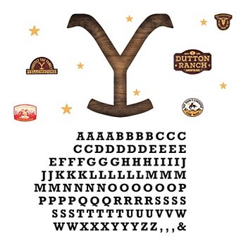 RoomMates Yellowstone Dutton Ranch Wall Decals 121 pc Set