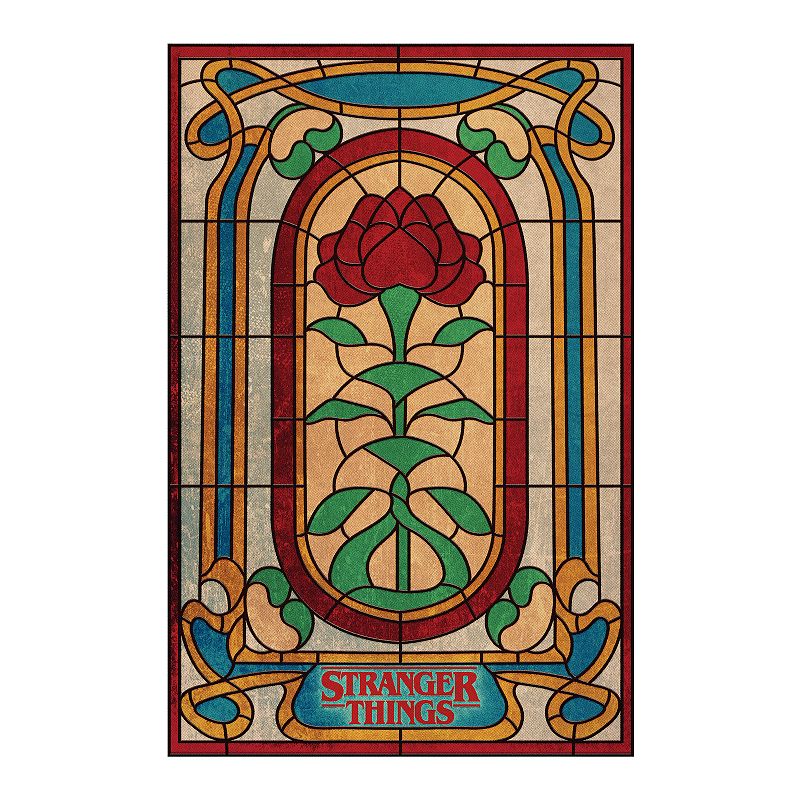 UPC 034878083865 product image for Netflix Stranger Things Rose Window Wall Decal by RoomMates, Multi | upcitemdb.com