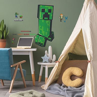 RoomMates Minecraft Creeper Wall Decals 12-piece Set