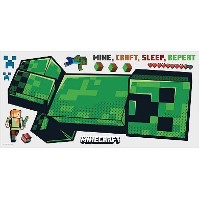 RoomMates Minecraft Creeper Wall Decals 12-piece Set