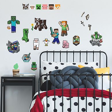 RoomMates Minecraft Characters Wall Decals 25-piece Set