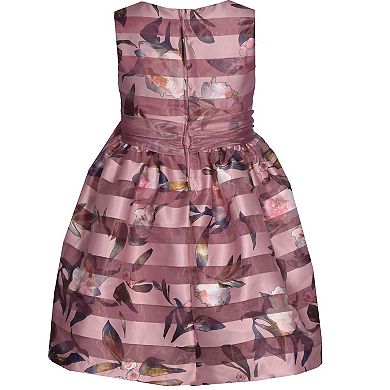 Girls 4-16 Bonnie Jean Shadow Stripe Bow Dress