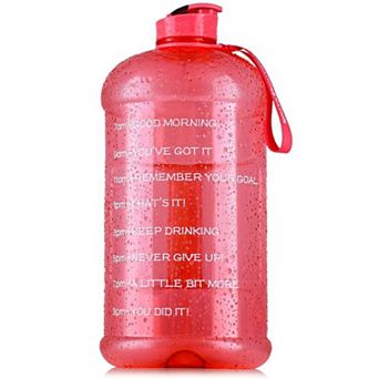 Zulay Kitchen 1 Gallon Water Bottle with Times to Drink by Hydration Nation