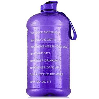 Zulay Kitchen 1 Gallon Water Bottle with Times to Drink by Hydration Nation