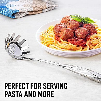 Zulay Kitchen Durable Stainless Steel Pasta Server