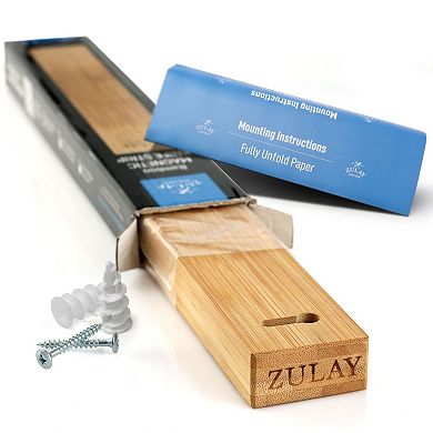 Zulay Kitchen Wooden Magnetic Knife Holder