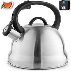 BARVIVO Whistling Tea Kettle - 3 Quart Large Size - Perfect Tea Pots for  Stove Top for Preparing Hot Water for Coffee or Tea - Stainless Steel Tea