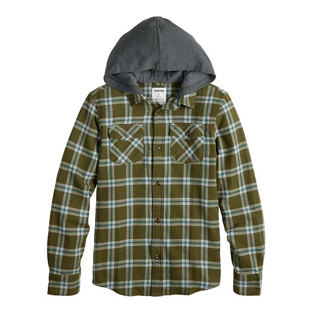 Kohls hooded flannel new arrivals