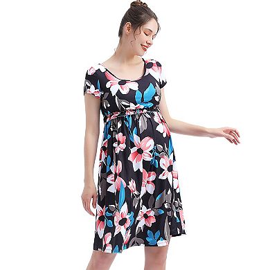 Maternity Pokkori Nursing Skater Dress