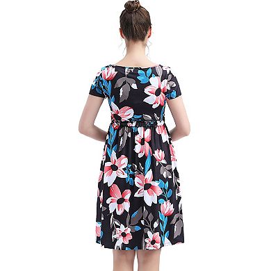 Maternity Pokkori Nursing Skater Dress