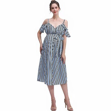 Maternity Pokkori Nursing Button Front Dress