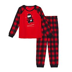 Boys Plaid Fleece Clog Slipper - Cuddl Duds