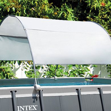 Intex Ultra XTR Frame 24' x 12' x 52" Swimming Pool with Protective Sun Canopy