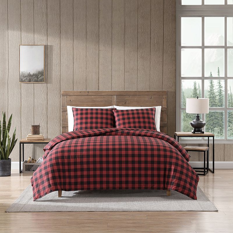 Eddie Bauer Red Cabin Plaid Comforter Set, King