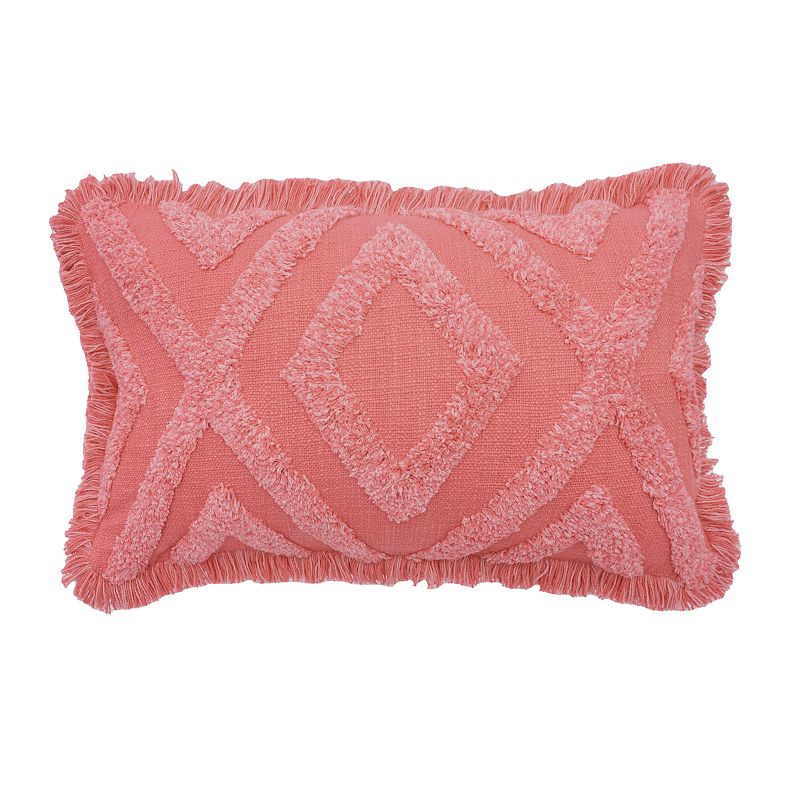 Carol & Frank XOX Pink Valentines Day Throw Pillow, 14X22