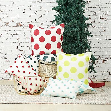 Carol & Frank Ruby Red Dots Throw Pillow