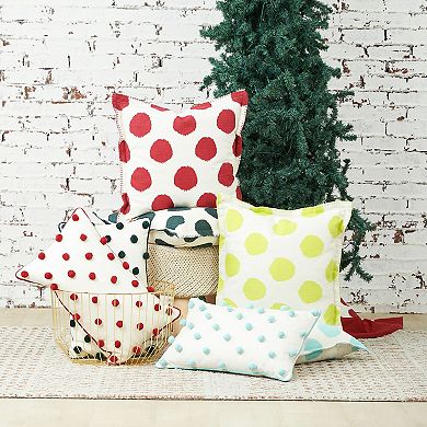 Carol & Frank Ruby Red Dots Lumbar Throw Pillow