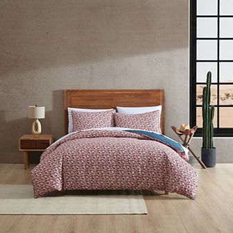 Wrangler Prairie Floral Red Duvet Cover Set