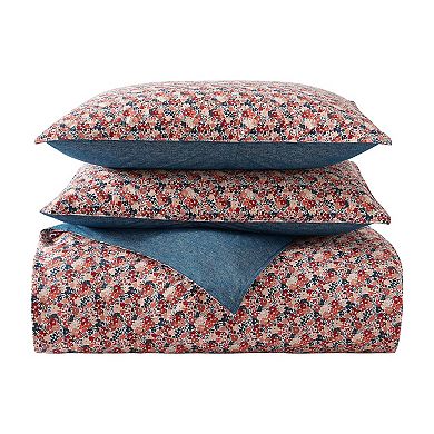 Wrangler Prairie Floral Red Duvet Cover Set