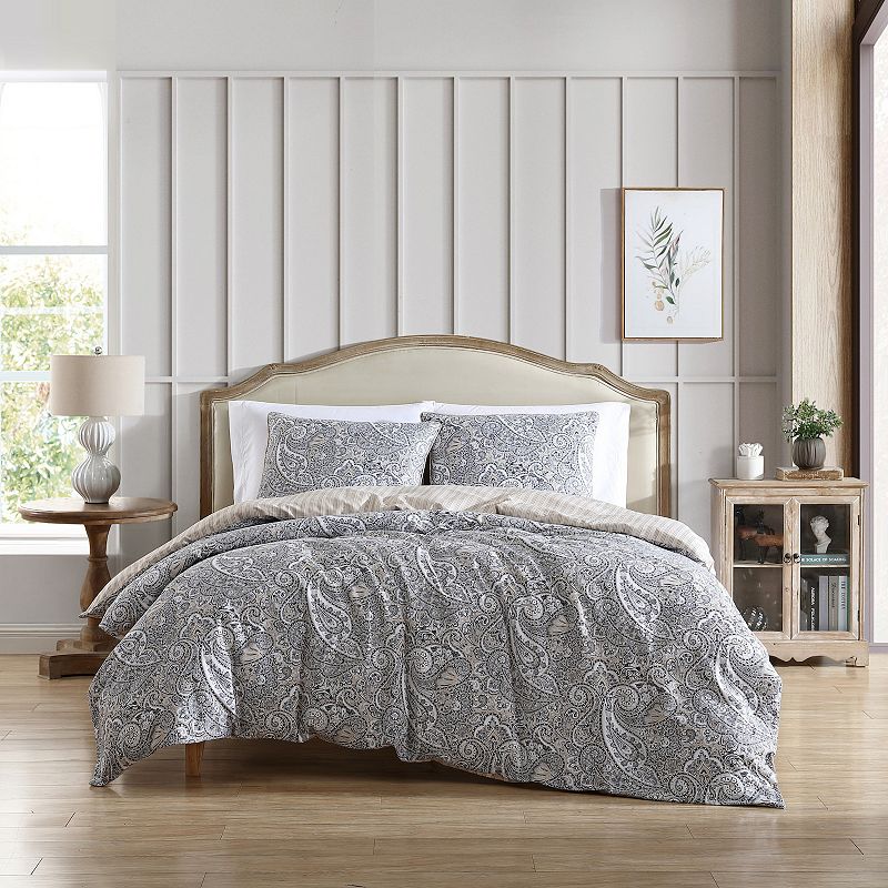 Stone Cottage Lancaster Comforter Set, Grey, Full/Queen
