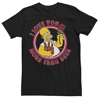Men's The Simpsons Love And Beer Tee