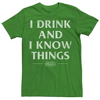 Men's Game Of Thrones I Know Things Tee