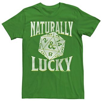 Men's Dungeons & Dragons Naturally Lucky Tee