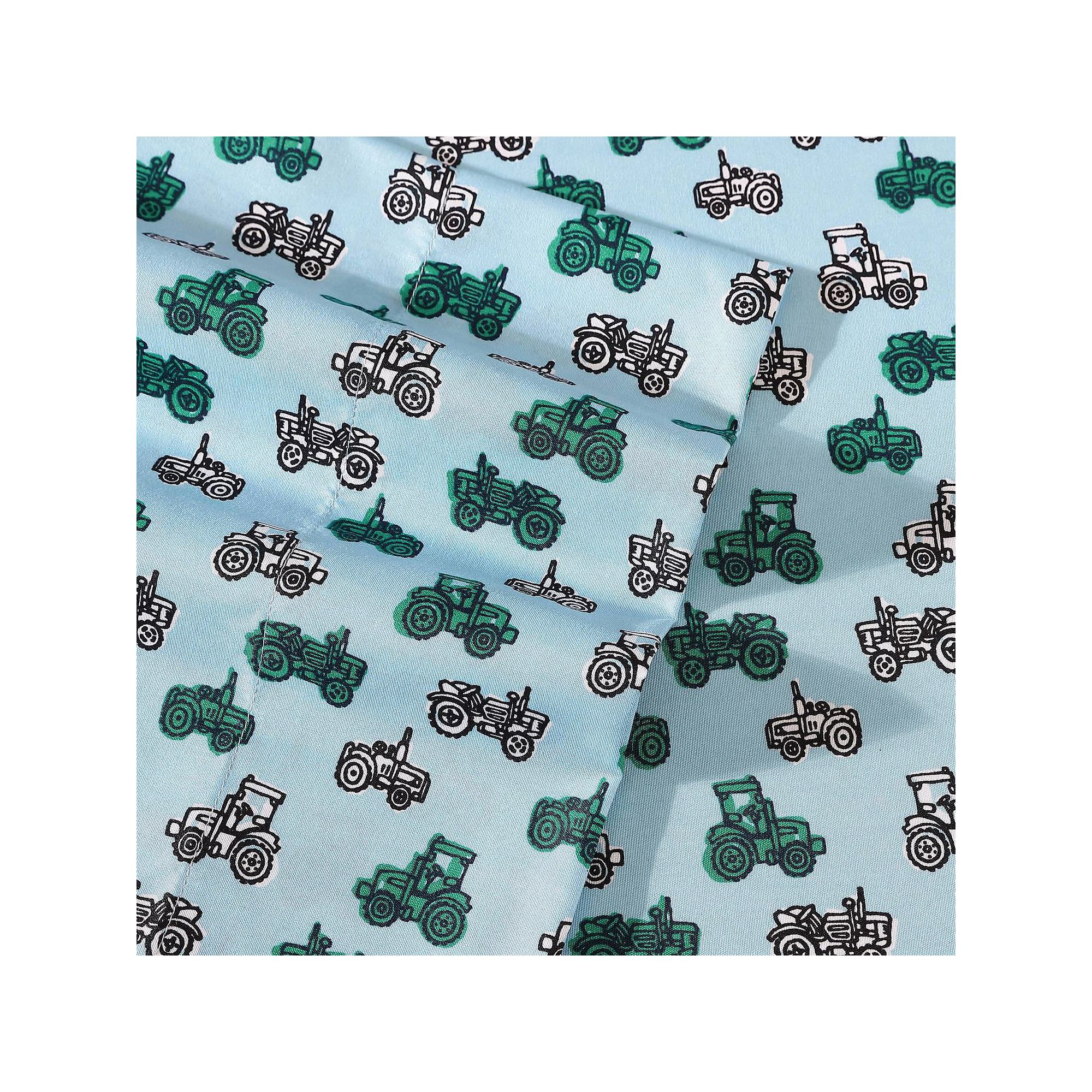 Eddie Bauer Kids Printed Sheet Set with Pillowcases, Tractors