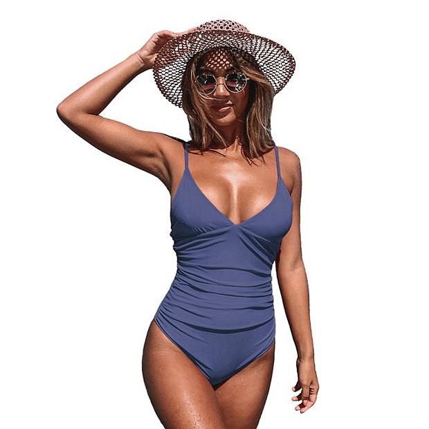 Cupshe blue one piece on sale