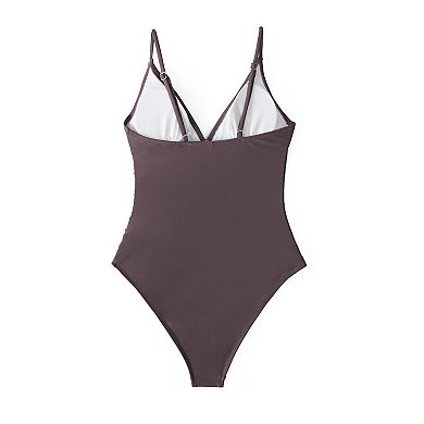 Women's CUPSHE Solid One-Piece Swimsuit