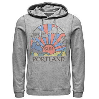 Men's Trendy Portland Sun Festival Vintage Hoodie