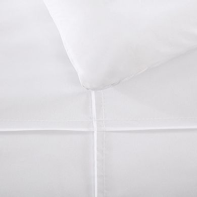 City Scene Solid Microfiber White Comforter Set