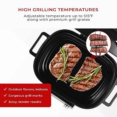 CUCKOO 5-in-1 XL 6-Qt. Air Grill with Air Fryer, Roast, Bake & Broil Functions