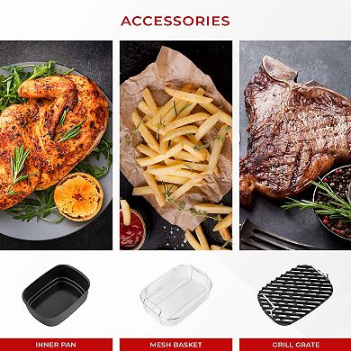 CUCKOO 5-in-1 XL 6-Qt. Air Grill with Air Fryer, Roast, Bake & Broil Functions