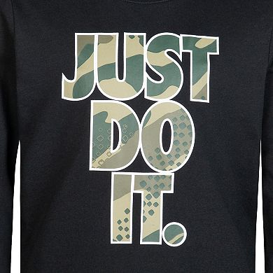 Boys 4-7 Nike "Just Do It." Camo Long Sleeve Graphic Tee