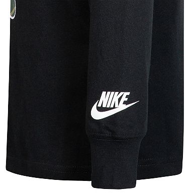 Boys 4-7 Nike "Just Do It." Camo Long Sleeve Graphic Tee