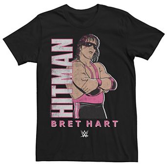 Men's WWE Hitman Bret Hart Retro Poster Tee