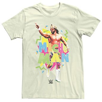 Men's WWE Macho Man Bright Party Poster Tee
