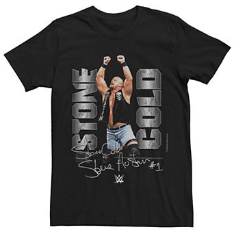 Men's WWE Stone Cold Signature Poster Tee