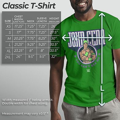 Men's WWE John Cena You Cant See Me Circle Logo Tee
