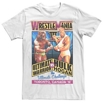 Men's WWE The Ultimate Challenge Wrestlemania VI Poster Tee