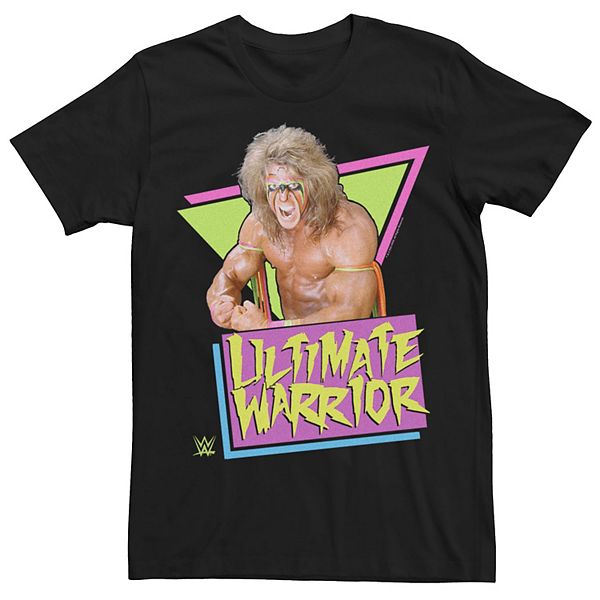 Men's WWE Ultimate Warrior Retro Triangles Poster Tee