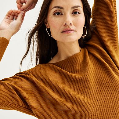 Women's Nine West Dolman Ribbed Sweater