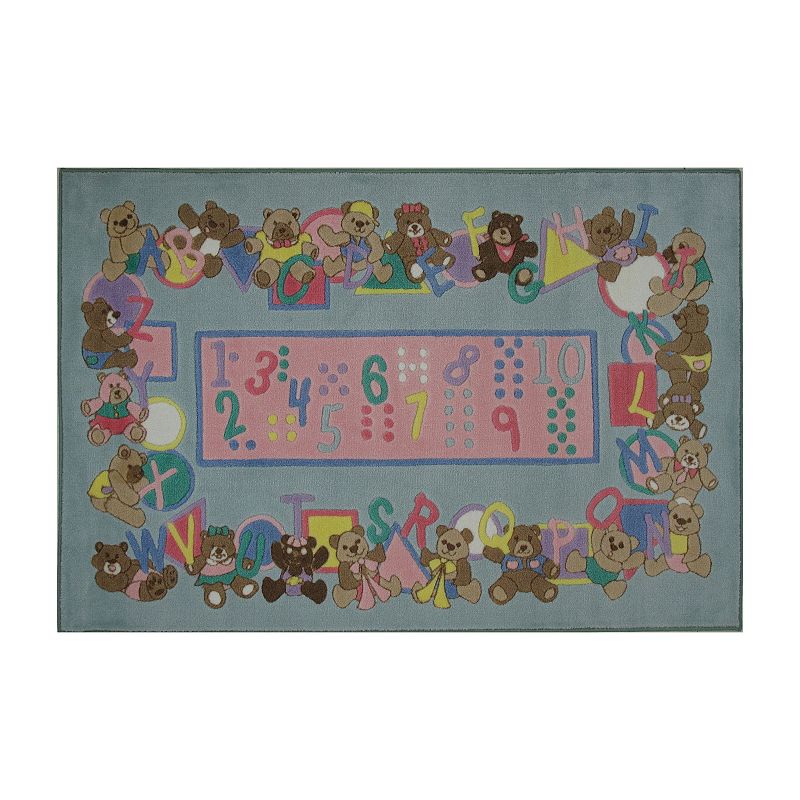 Fun Rugs Supreme Teddies and Letters Rug - 53 x 76, Multicolor, 62X90