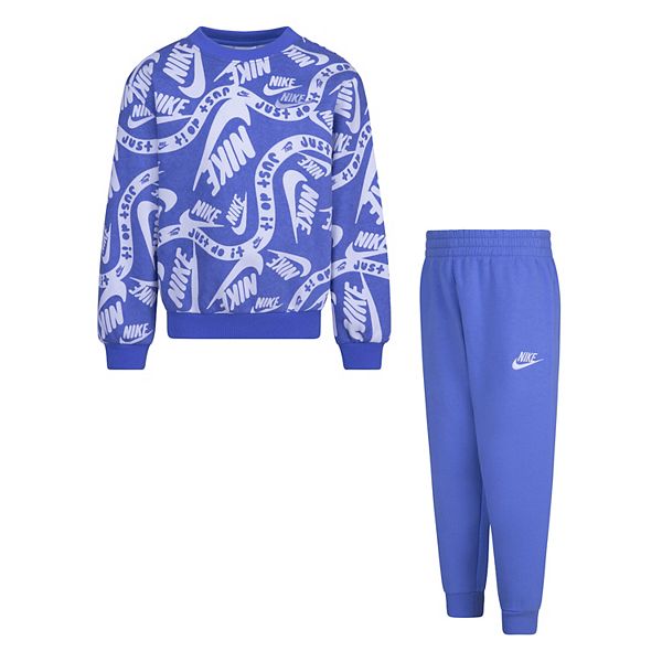 Boys 47 Nike Futura Crewneck Sweatshirt & Pants Set