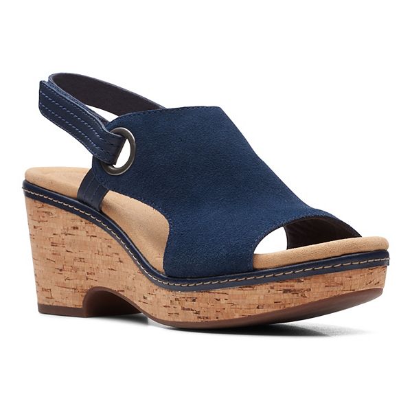 Clarks® Giselle Sea Women's Suede Wedge Sandals