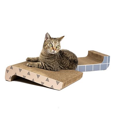 Kitty City Multi-Colored Cat Scratcher