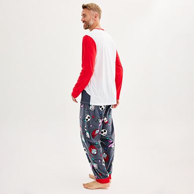Disney's The Nightmare Before Christmas Men's Holiday Lights Top & Bottoms Pajama Set by Jammies For Your Families®